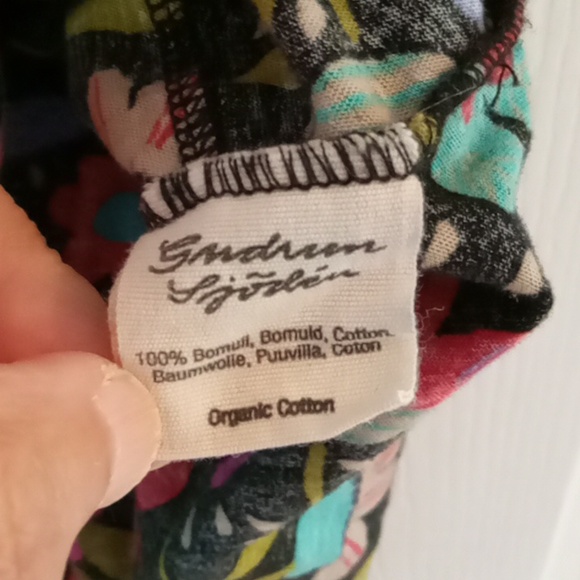 Gudrun Sjoden Black Floral Print Organic Cotton Dress - Picture 3 of 7